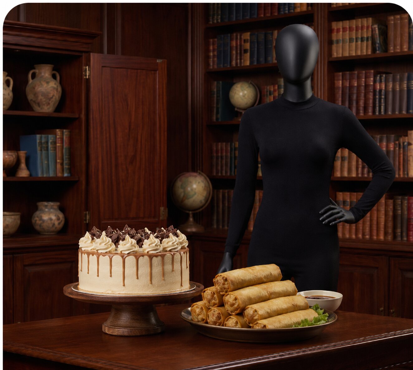 Cakes and Spring Rolls