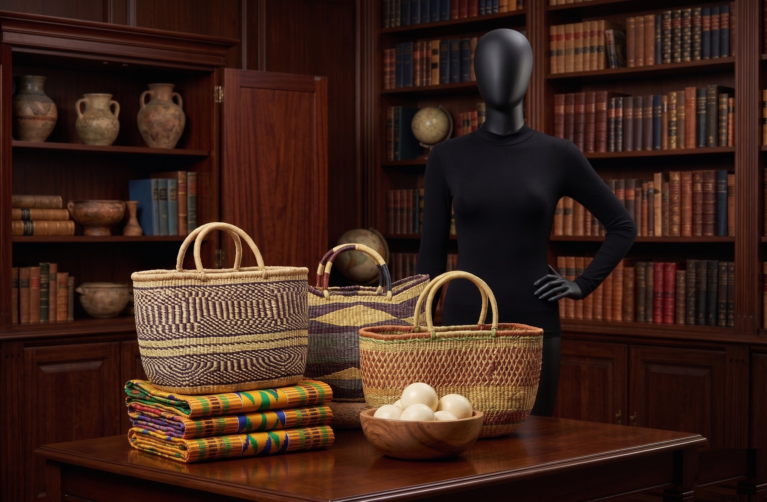 Woven Raffia Tote